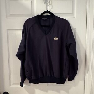 Sunderland‎ Of Scotland Men's Navy Blue Pullover Windbreaker Sz M Pockets